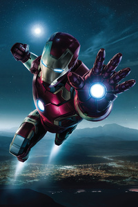 Spectacular Iron Man 4K (240x320) Resolution Wallpaper