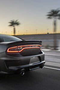 SpeedKore Dodge Charger AWD Twin Turbo Carbon 2019 Rear (320x480) Resolution Wallpaper