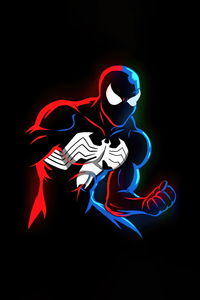 Spider Black Suit (1125x2436) Resolution Wallpaper