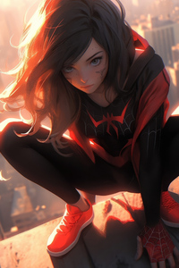 Spider Girl 4k 2023 (480x800) Resolution Wallpaper