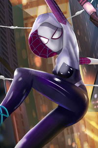 Spider Gwen 8k (640x1136) Resolution Wallpaper