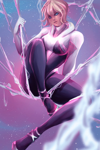 Spider Gwen Art New (1080x2160) Resolution Wallpaper