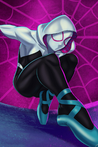 Spider Gwen Into The Spiderverse (1080x2160) Resolution Wallpaper
