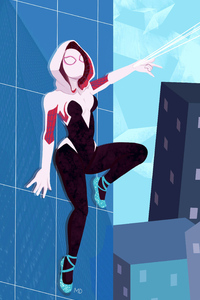 Spider Gwen Stacy 4k (480x854) Resolution Wallpaper