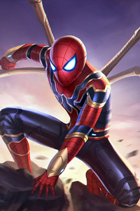 Spider Infinity War (800x1280) Resolution Wallpaper