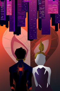 Spider Love In Motion (1080x2280) Resolution Wallpaper