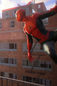 Spider Man 2 Haning Out Of The Window (1280x2120) Resolution Wallpaper