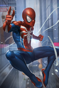 Spider Man 2020 Art 4k (480x800) Resolution Wallpaper