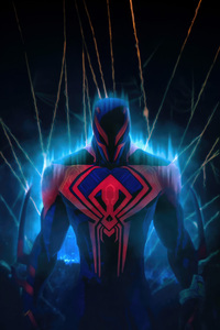 Spider Man 2099 A Hero From The Future (240x400) Resolution Wallpaper