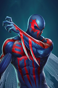 Spider Man 2099 Art (1080x2160) Resolution Wallpaper