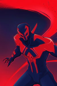 Spider Man 2099 Cityscape Guardian (1440x2960) Resolution Wallpaper