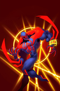 Spider Man 2099 Futuristic Elegance (480x800) Resolution Wallpaper