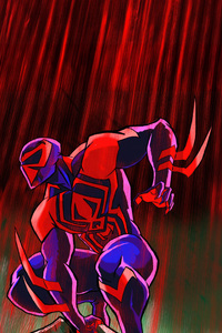 Spider Man 2099 In Digital Dexterity (1080x2280) Resolution Wallpaper