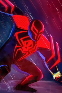 Spider Man 2099 Miguel O Hara (480x854) Resolution Wallpaper