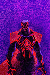 Spider Man 2099 Protects The Future (240x400) Resolution Wallpaper