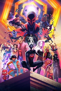 1125x2436 Spider Man Across The Spider Verse A Multiverse Journey