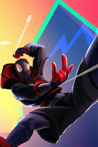 Spider Man Across The Spiderverse 4k Art (240x400) Resolution Wallpaper