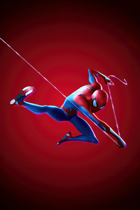 Spider Man Aerial Antics (1280x2120) Resolution Wallpaper