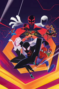 Spider Man Beyond The Spider Verse (320x480) Resolution Wallpaper
