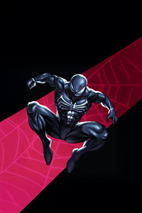 Spider Man Black Suit 5k (1080x2280) Resolution Wallpaper