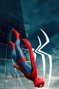 Spider Man Brand New Day Falling (1280x2120) Resolution Wallpaper