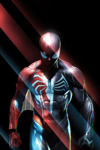 Spider Man Caught In The Symbiotic Dance (1280x2120) Resolution Wallpaper