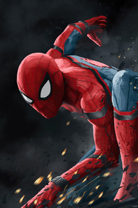 1080x2280 Spider Man Home Coming