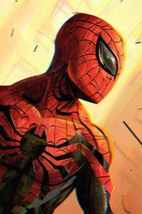 Spider Man In Vivid Colors (240x400) Resolution Wallpaper