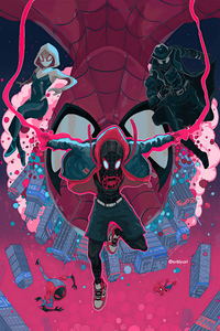 Spider Man Into The Spider Verse Unity 4k (1440x2560) Resolution Wallpaper