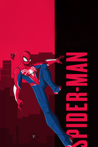 Spider Man Majestic Aura (320x480) Resolution Wallpaper