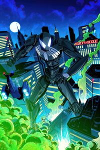 Spider Man Mecha Symbiote Suit 5k (1280x2120) Resolution Wallpaper