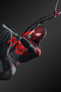Spider Man Miles 2020 Shooter (1280x2120) Resolution Wallpaper