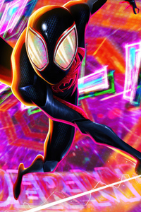 Spider Man Miles Morales Art New (640x1136) Resolution Wallpaper