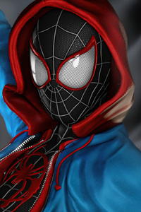 Spider Man Miles Morales Costume 4k