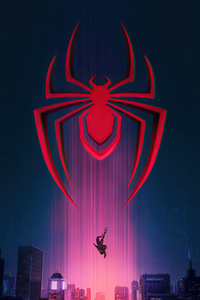 640x960 Spider Man Miles Morales Logo