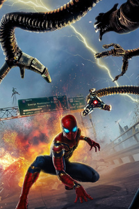 320x480 Spider Man No Way Home Poster Design 4k