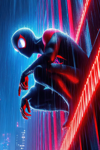 Spider Man Rain Or Shine (480x854) Resolution Wallpaper
