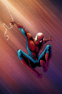 Spider Man Sketchy Adventures (640x960) Resolution Wallpaper