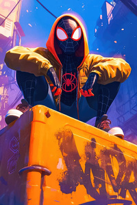Spider Man Spectacular Stunt (1125x2436) Resolution Wallpaper