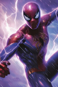 Spider Man Swing (320x480) Resolution Wallpaper
