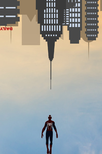 Spider Man The Crawling Menace (320x568) Resolution Wallpaper