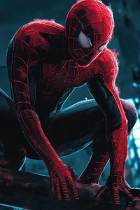 Spider Man The Noir 4k (640x1136) Resolution Wallpaper
