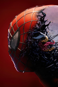 Spider Man Vs Venom In Marvels Spider Man 2 (1080x2280) Resolution Wallpaper