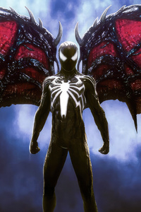 Spider Man With Venom Wings In Spider Man 2 (320x480) Resolution Wallpaper