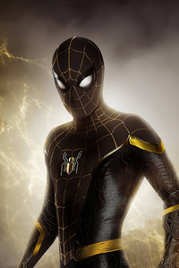 720x1280 Spider New Suit Gold
