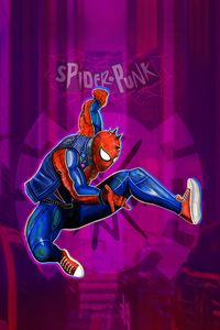 Spider Punk 5k (240x400) Resolution Wallpaper