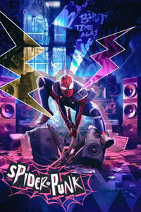 Spider Punk (240x400) Resolution Wallpaper