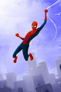 Spider Swing (640x960) Resolution Wallpaper