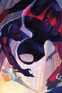 Spider Verse All In One (240x320) Resolution Wallpaper