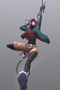 Spider Verse Miles Coming (360x640) Resolution Wallpaper